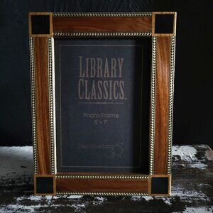 Department 56 Library Classics 5x7 Inlay Wood Picture Frame